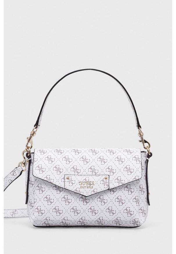 Guess torebka kolor biały. Kolor: biały