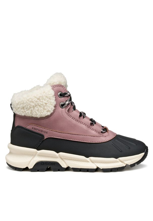 Śniegowce Geox. Kolor: różowy