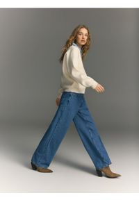 Reserved - Sweter z wiskozą - złamana biel. Materiał: wiskoza #1