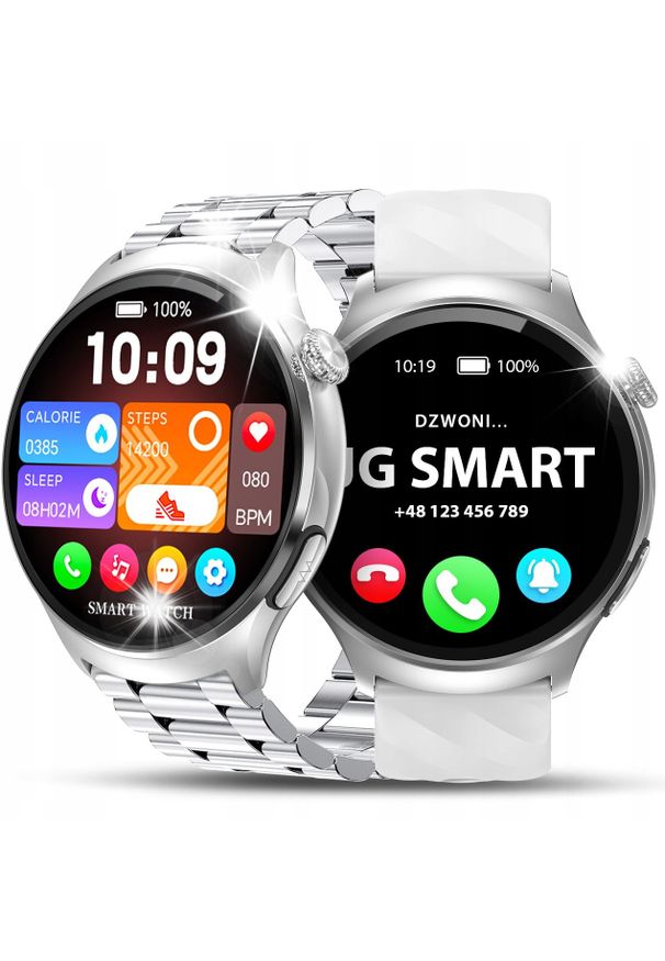 Smartwatch JG Smart Smartwatch dla Seniora Menu po Polsku | Pomiar EKG Ciśnienie Tętno Tlen. Rodzaj zegarka: smartwatch