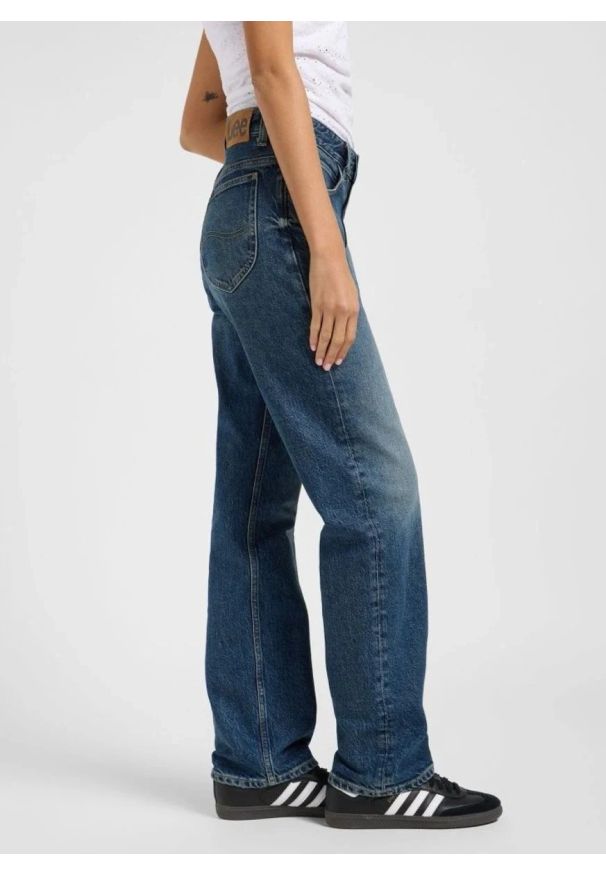 Lee - DAMSKIE SPODNIE LEE RIDER LOOSE DARK RETREAT 112363799