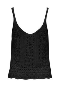 only - ONLY Top Lyzet 15277573 Czarny Regular Fit. Kolor: czarny. Materiał: bawełna #4