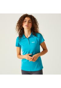 Regatta - Damska koszulka turystyczna polo Maverick V. Typ kołnierza: polo. Kolor: niebieski. Materiał: materiał. Sport: turystyka piesza #1