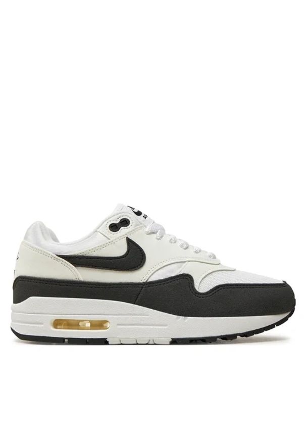 Nike Air Max 1 Sneakersy damskie. Okazja: na co dzień. Kolor: biały. Materiał: zamsz, guma. Szerokość cholewki: normalna. Sezon: lato. Model: Nike Air Max