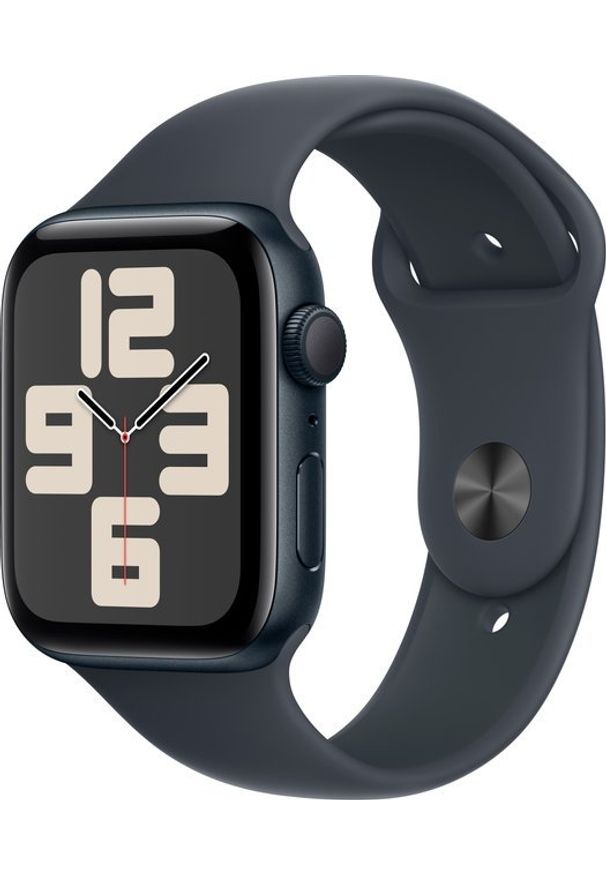 APPLE - Smartwatch Apple Watch SE GPS + Cellular 44mm Midnight Alu Sport M/L Czarny (MXGM3ET/A). Rodzaj zegarka: smartwatch. Kolor: czarny. Styl: sportowy