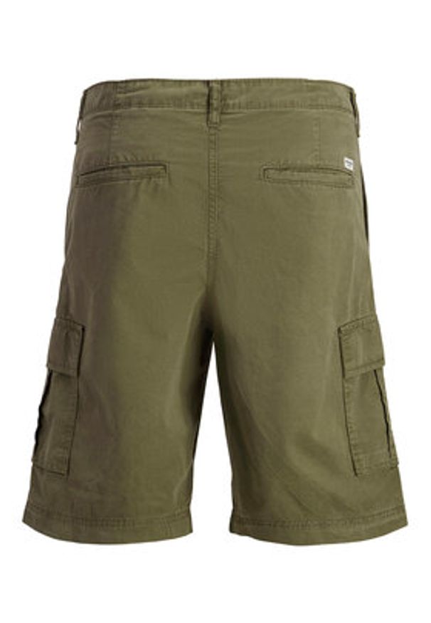Jack & Jones Szorty materiałowe Cole 12292263 Zielony Regular Fit. Kolor: zielony. Materiał: bawełna