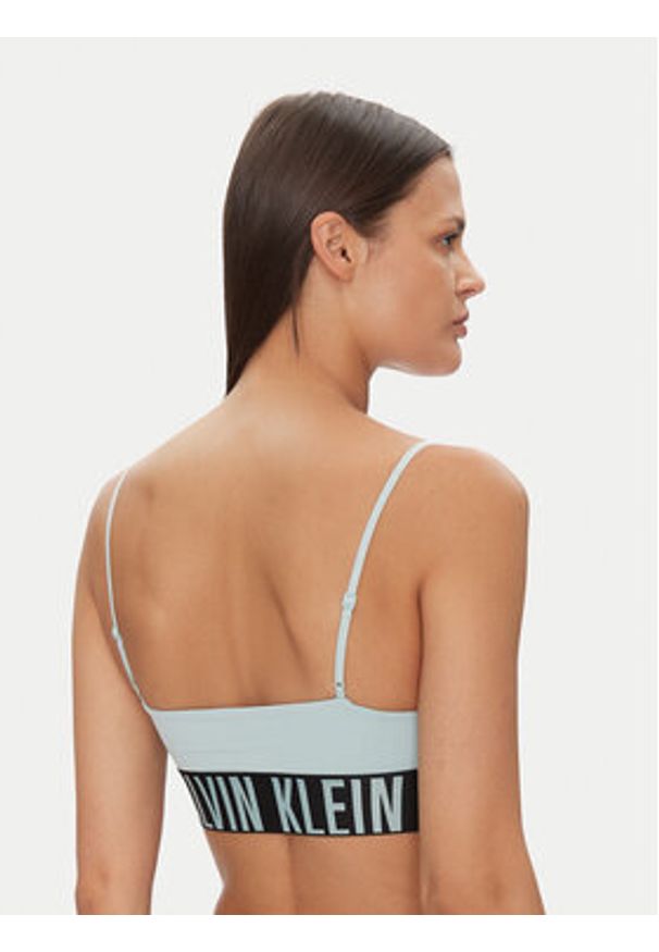 Calvin Klein Underwear Biustonosz top 000QF7631E Niebieski. Kolor: niebieski. Materiał: syntetyk