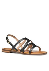 Geox Sandały D Sozy Qc D55YFA 0001J C9999 Czarny. Kolor: czarny. Materiał: skóra #6