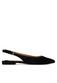 Lauren Ralph Lauren - LAUREN RALPH LAUREN Sandały 802967746001 Czarny. Kolor: czarny. Materiał: zamsz, skóra