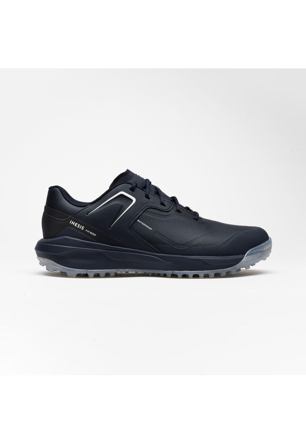 INESIS - Buty do golfa męskie Inesis MW500 wodoodporne. Kolor: niebieski, szary, wielokolorowy. Materiał: materiał, kauczuk. Sport: golf