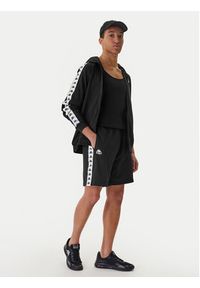 Kappa Szorty sportowe Banda Oviedo 351S77W Czarny Comfort Fit. Kolor: czarny. Materiał: bawełna. Styl: sportowy #4