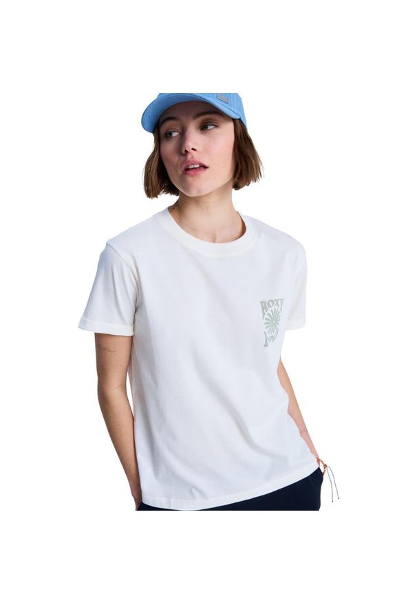 Roxy - Koszulka z krótkim rękawem dla Kobiety OCEANREGULAR Biały. Kolor: biały. Materiał: bawełna, tkanina. Długość rękawa: krótki rękaw. Długość: krótkie
