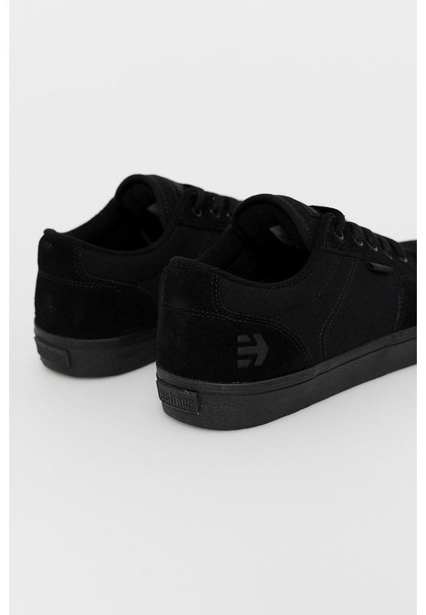 Etnies - Tenisówki Barge. Nosek buta: okrągły. Zapięcie: sznurówki. Kolor: czarny. Materiał: guma