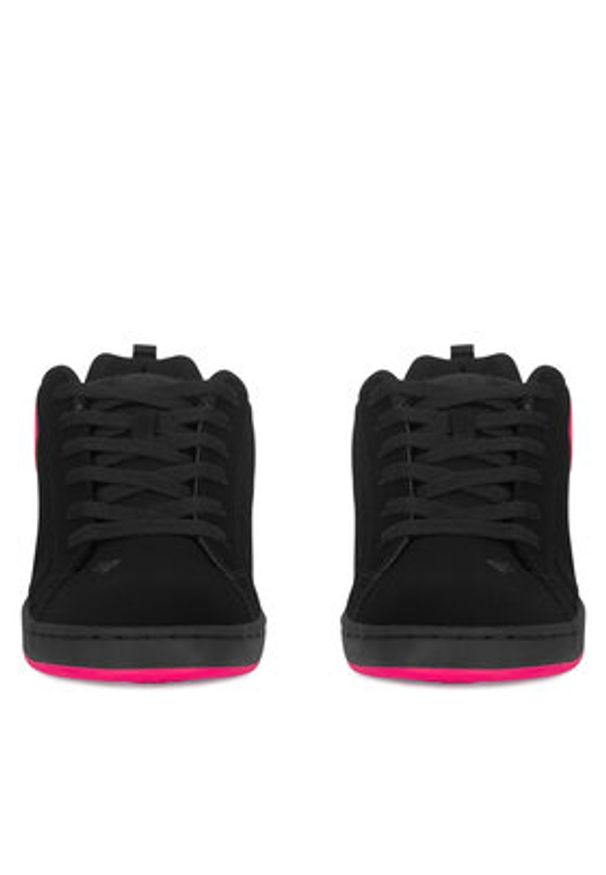 DC Sneakersy COURT GRAFFIK 300678-BHP Czarny. Kolor: czarny. Materiał: skóra