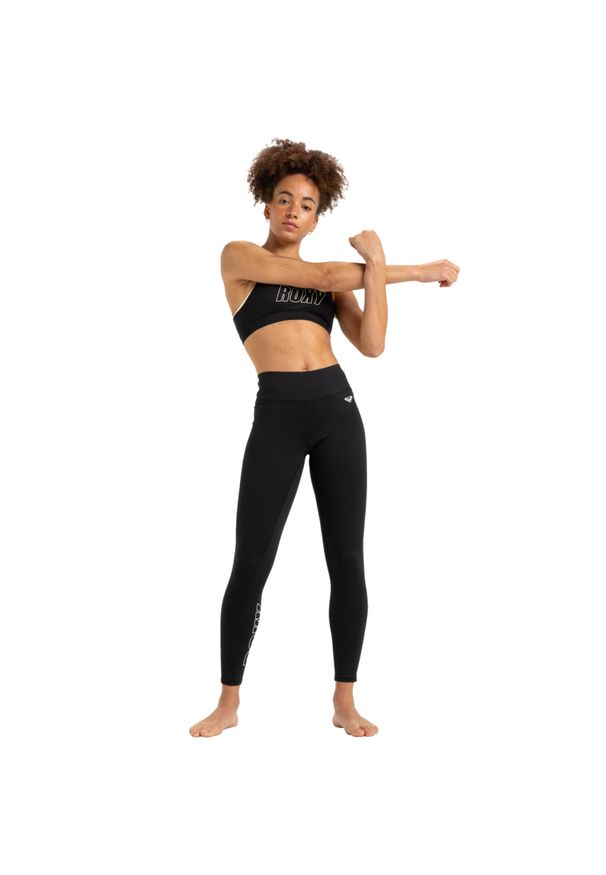 Roxy - Spodnie sportowe damskie Everyday Flow Sport Leggings. Kolor: czarny. Sport: fitness