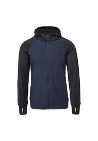 Hi-tec - Męska Bluza Z Kapturem Jorse. Typ kołnierza: kaptur. Kolor: czarny, niebieski, wielokolorowy. Styl: sportowy. Sport: turystyka piesza