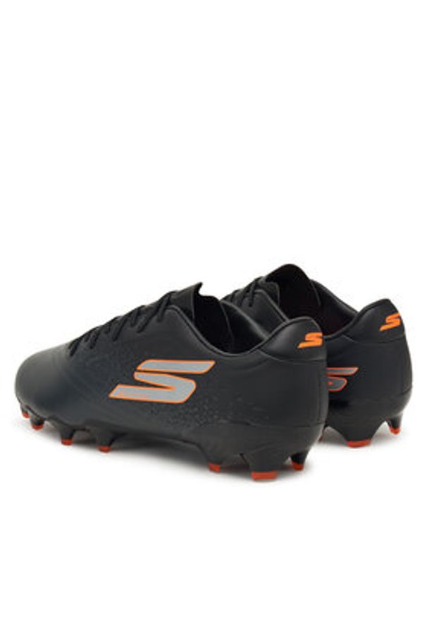 skechers - Skechers Buty do piłki nożnej Gold Fg 252015 BKOR Czarny. Kolor: czarny. Materiał: skóra