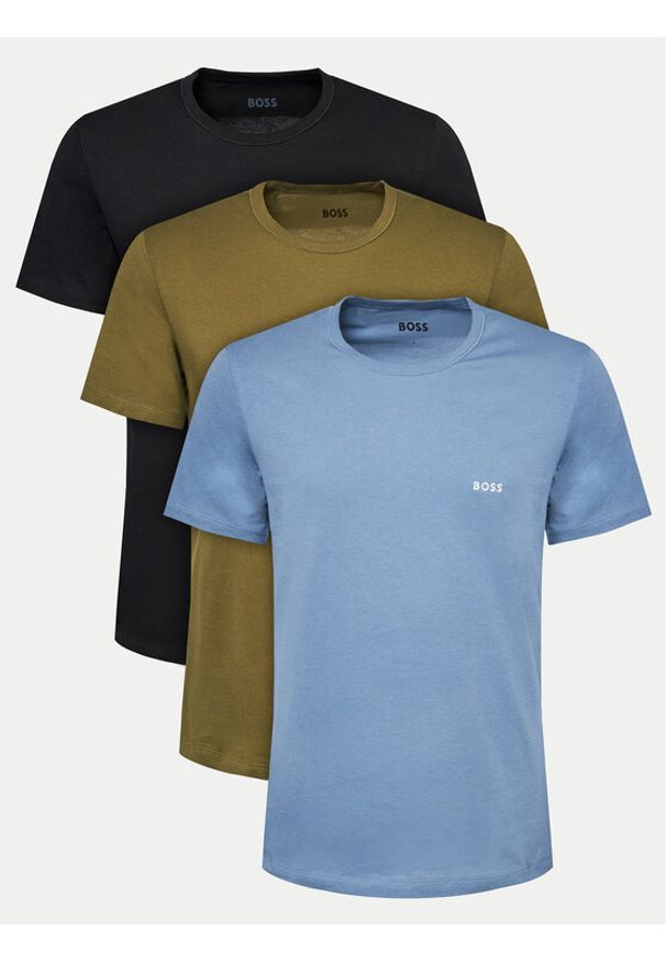 BOSS Komplet t-shirtów 50517856 Kolorowy Regular Fit. Materiał: bawełna. Wzór: kolorowy