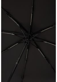 Karl Lagerfeld - KARL LAGERFELD Czarny damski parasol Ikon SM. Kolor: czarny. Materiał: materiał