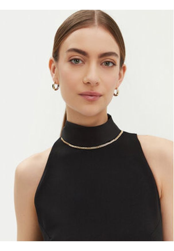 Imperial Sukienka koktajlowa ADPXIKP Czarny Regular Fit. Kolor: czarny. Materiał: syntetyk. Styl: wizytowy