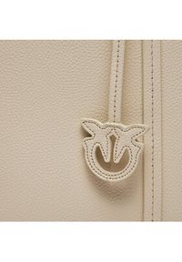 Pinko Torebka Carrie Shopper Classic PE 24 PLTT 102833 A1LF Écru. Materiał: skórzane #4