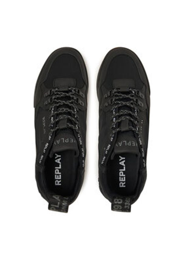 Replay - REPLAY Sneakersy GMS1P .000.C0061L Czarny. Kolor: czarny. Materiał: materiał