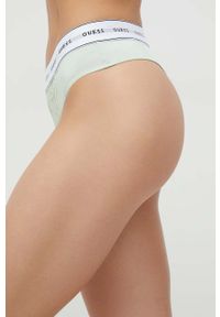 Guess stringi kolor zielony z koronki. Kolor: zielony. Materiał: koronka. Wzór: koronka #2