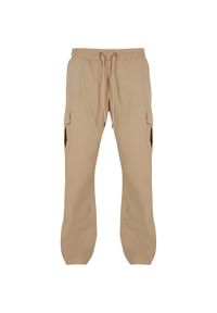 Urban Classics - Spodnie Cargo Męskie Nylon Prosta Nogawka. Kolor: wielokolorowy, szary, brązowy. Materiał: nylon