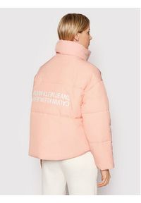 Calvin Klein Jeans Kurtka puchowa J20J216824 Różowy Oversize. Kolor: różowy. Materiał: syntetyk