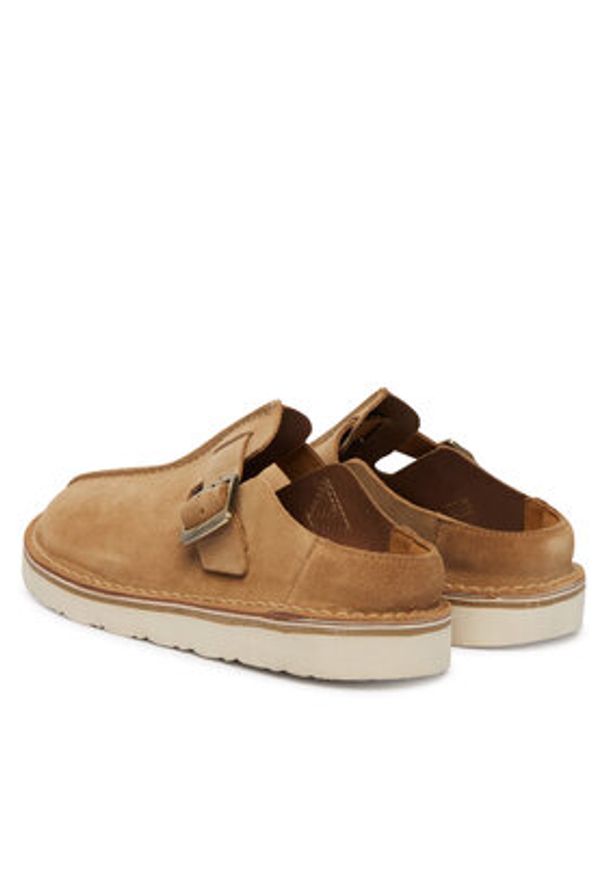 Clarks Klapki Solsbury Mule. 26184168 Brązowy. Kolor: brązowy. Materiał: zamsz, skóra