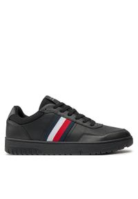 TOMMY HILFIGER - Tommy Hilfiger Sneakersy Th Basket Core Lite FM0FM05116 Czarny. Kolor: czarny. Materiał: materiał #1