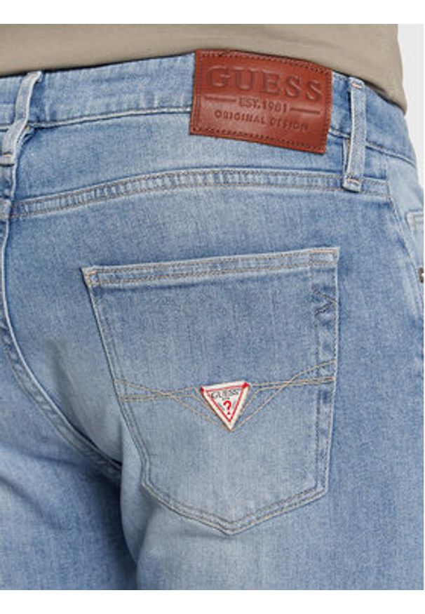 Guess Jeansy Chris M2YA27 D4Q43 Niebieski Super Skinny Fit. Kolor: niebieski