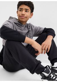 bonprix - Spodnie dresowe z miękkiej mieszanki bawełny (2 szt.). Kolor: czarny. Materiał: bawełna, dresówka #3