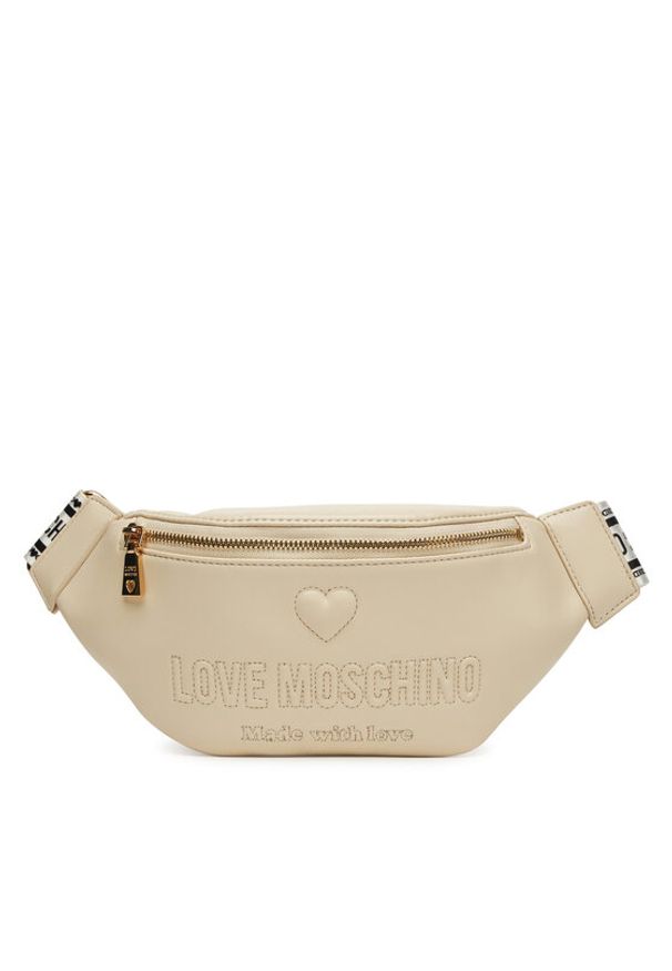 Love Moschino - LOVE MOSCHINO Saszetka nerka JC4223PP0MKF0110 Écru. Materiał: skóra