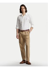 Polo Ralph Lauren Koszula Bsr 710772290 Biały Custom Fit. Typ kołnierza: polo. Kolor: biały. Materiał: bawełna