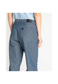 Lee - LEE WIDE LEG DAMSKIE SPODNIE MATERIAŁOWE CHAMBRAY L31GCMF. Materiał: materiał