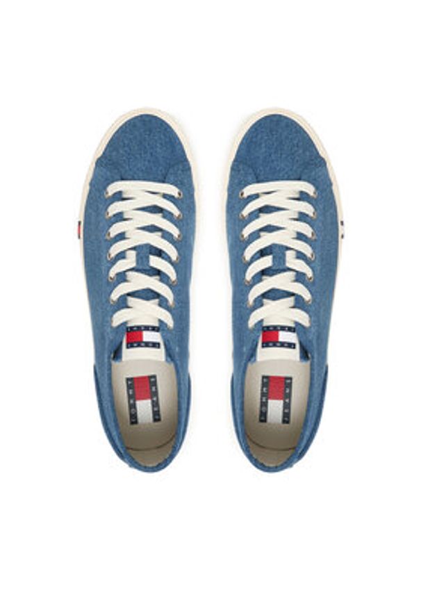 Tommy Jeans Tenisówki Archive Y2K Lace Up Denim EM0EM01751 Niebieski. Kolor: niebieski. Materiał: materiał
