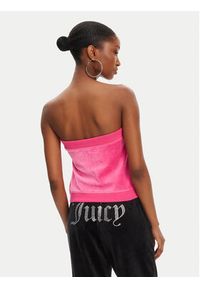 Juicy Couture Top Heritage JCGCT125023 Różowy Slim Fit. Kolor: różowy. Materiał: bawełna