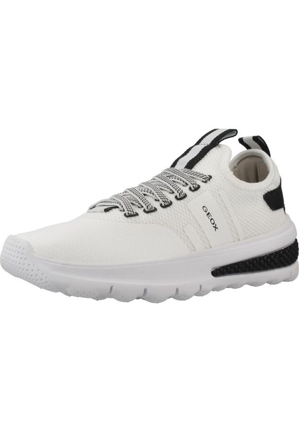 Geox - Buty GEOX J ACTIVART BOY Biały. Kolor: biały. Materiał: syntetyk, tkanina. Sport: turystyka piesza