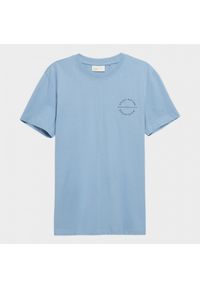 outhorn - T-shirt z nadrukiem męski. Okazja: na co dzień. Materiał: bawełna. Wzór: nadruk. Styl: casual #8