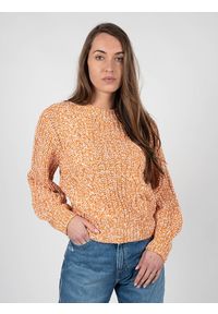 Silvian Heach Sweter | PGA22002MA | Kobieta | Pomarańczowy. Okazja: na co dzień. Kolor: pomarańczowy. Materiał: moher. Wzór: ze splotem. Styl: casual