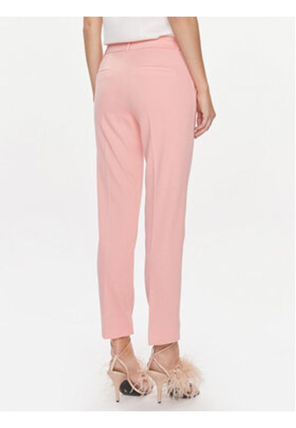 Marella Chinosy Matteo 2413781014 Różowy Slim Fit. Kolor: różowy. Materiał: syntetyk