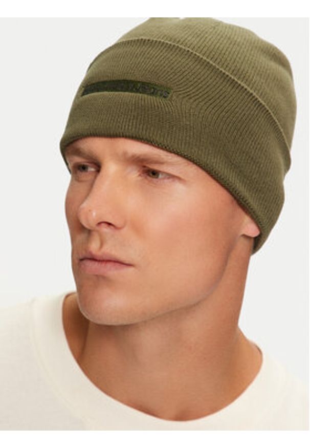 Calvin Klein Czapka Inst Embro K50K512452 Zielony. Kolor: zielony. Materiał: materiał, bawełna