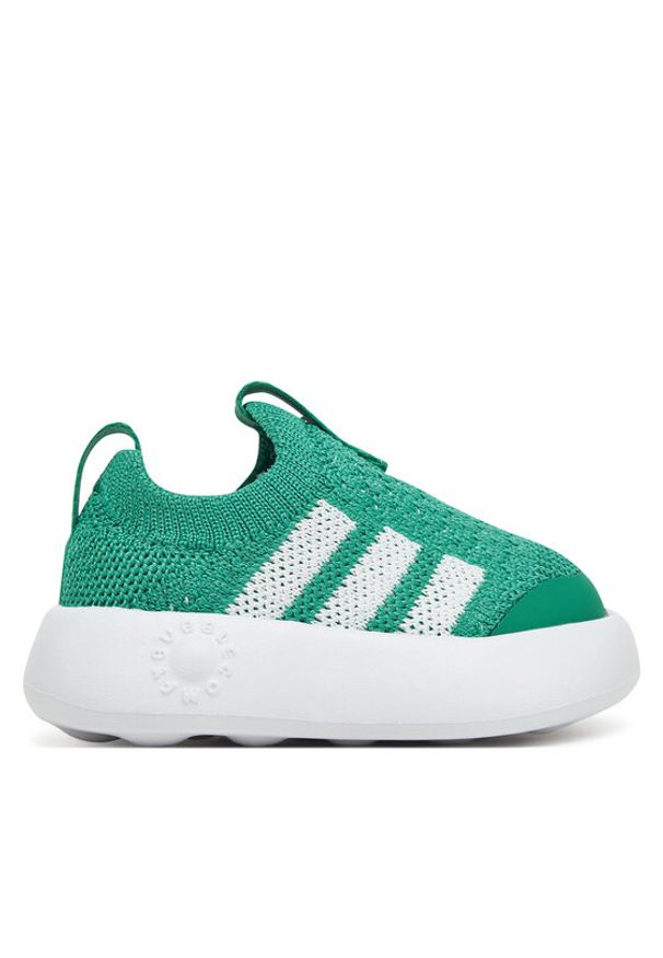 Adidas - adidas Sneakersy Bubblecomfy JI1608 Zielony. Kolor: zielony. Materiał: materiał