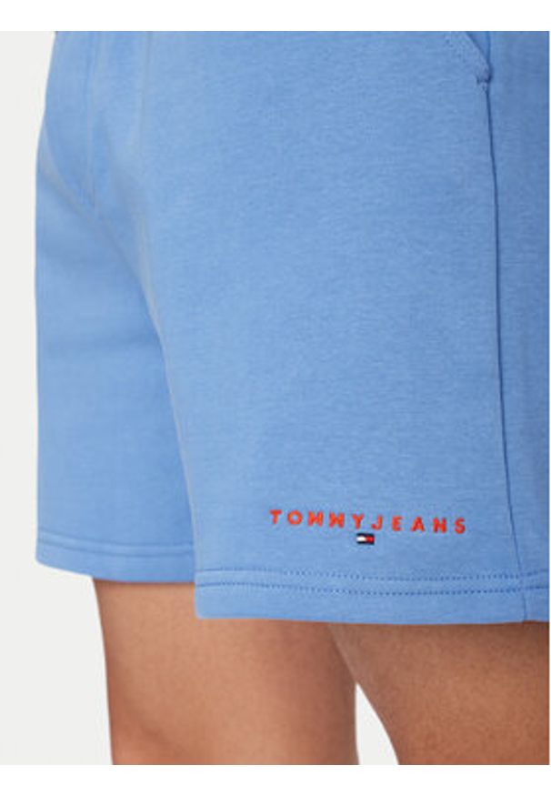 Tommy Jeans Szorty sportowe DM0DM22697 Niebieski Regular Fit. Kolor: niebieski. Materiał: bawełna. Styl: sportowy