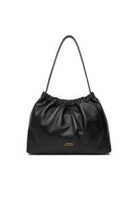 TOMMY HILFIGER - Tommy Hilfiger Torebka Soft Leather Shoulder Bag AW0AW18307 Czarny. Kolor: czarny. Materiał: skórzane #5