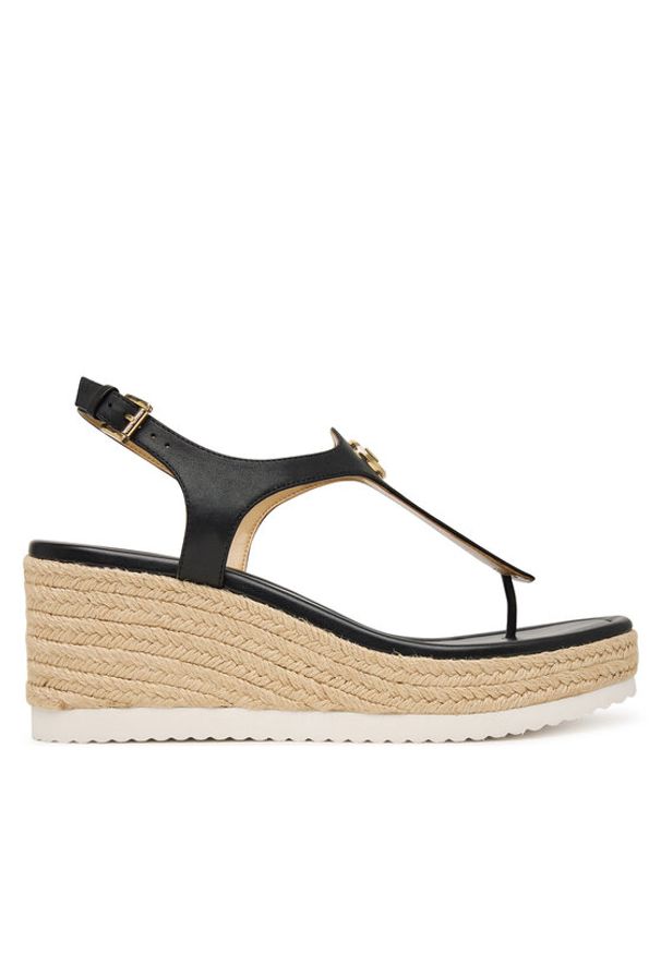 MICHAEL Michael Kors Espadryle Val Thong Wedge 40S6VAMS1L Czarny. Kolor: czarny. Materiał: skóra