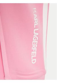 Karl Lagerfeld Kids Spodnie dresowe Z14206 S Różowy Slim Fit. Kolor: różowy. Materiał: syntetyk #4