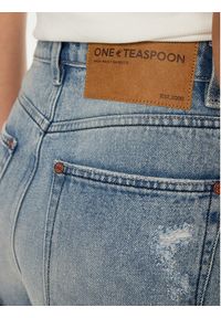 One Teaspoon Szorty jeansowe Bandits 26891 Błękitny Regular Fit. Kolor: niebieski. Materiał: bawełna