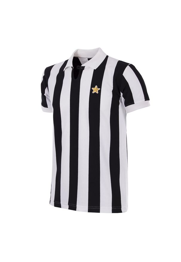 COPA FOOTBALL - Koszulka retro dla dorosłych - Juventus FC 1951-52 - Czarna-Biała. Kolor: czarny, wielokolorowy, biały. Sport: piłka nożna